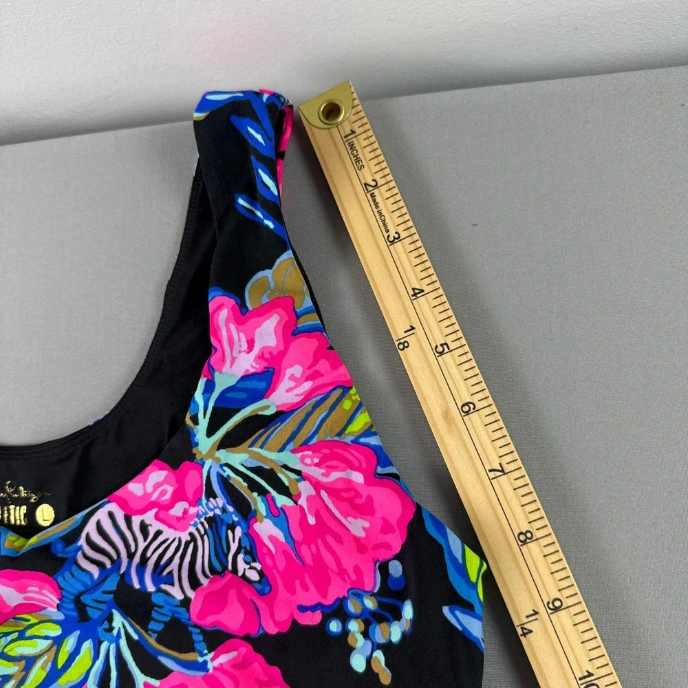 Lilly Pulitzer San Remo Luxletic Floral Skort & Sport Bra Top Set Women's Large